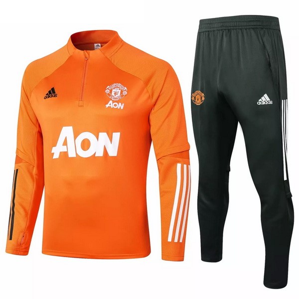 Chandal Manchester United 2020/21 Naranja Negro